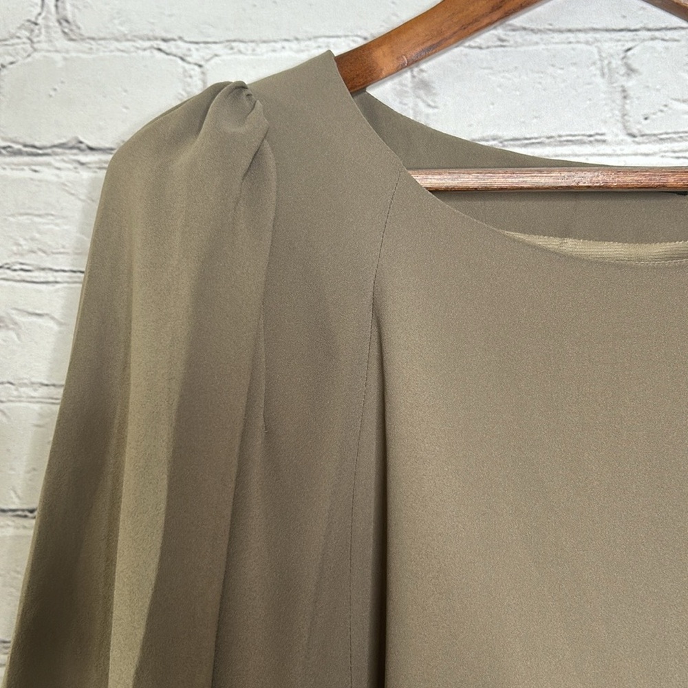 Seventy Mushroom Tan Colored Long Sleeve Dress Size Large Excellent Condition - Picture 4 of 15